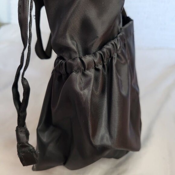 Arcadia Beauty NEW Lunch Cooler Tote bag Black pockets drawstring Nylon NWT - Picture 3 of 11